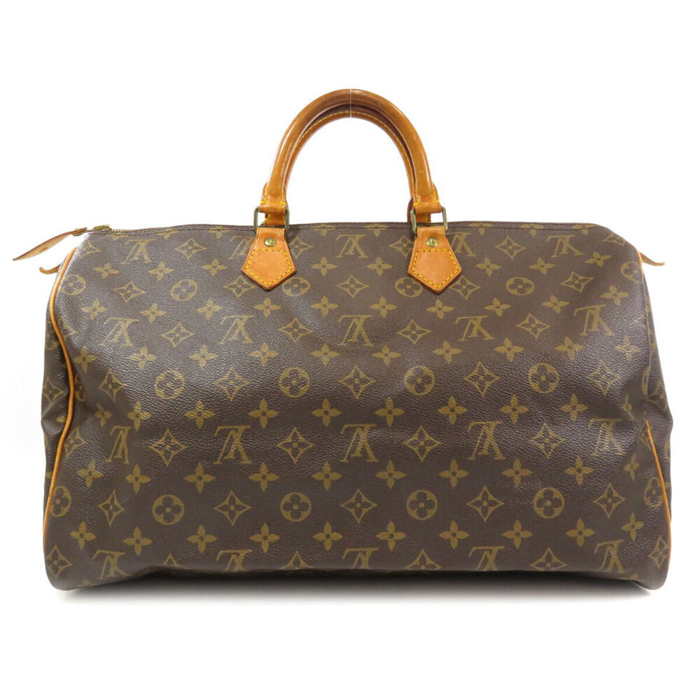 Louis Vuitton Canvas Speedy Boston Bag Monogram Brown